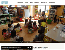 Tablet Screenshot of lighthouse-preschool.com